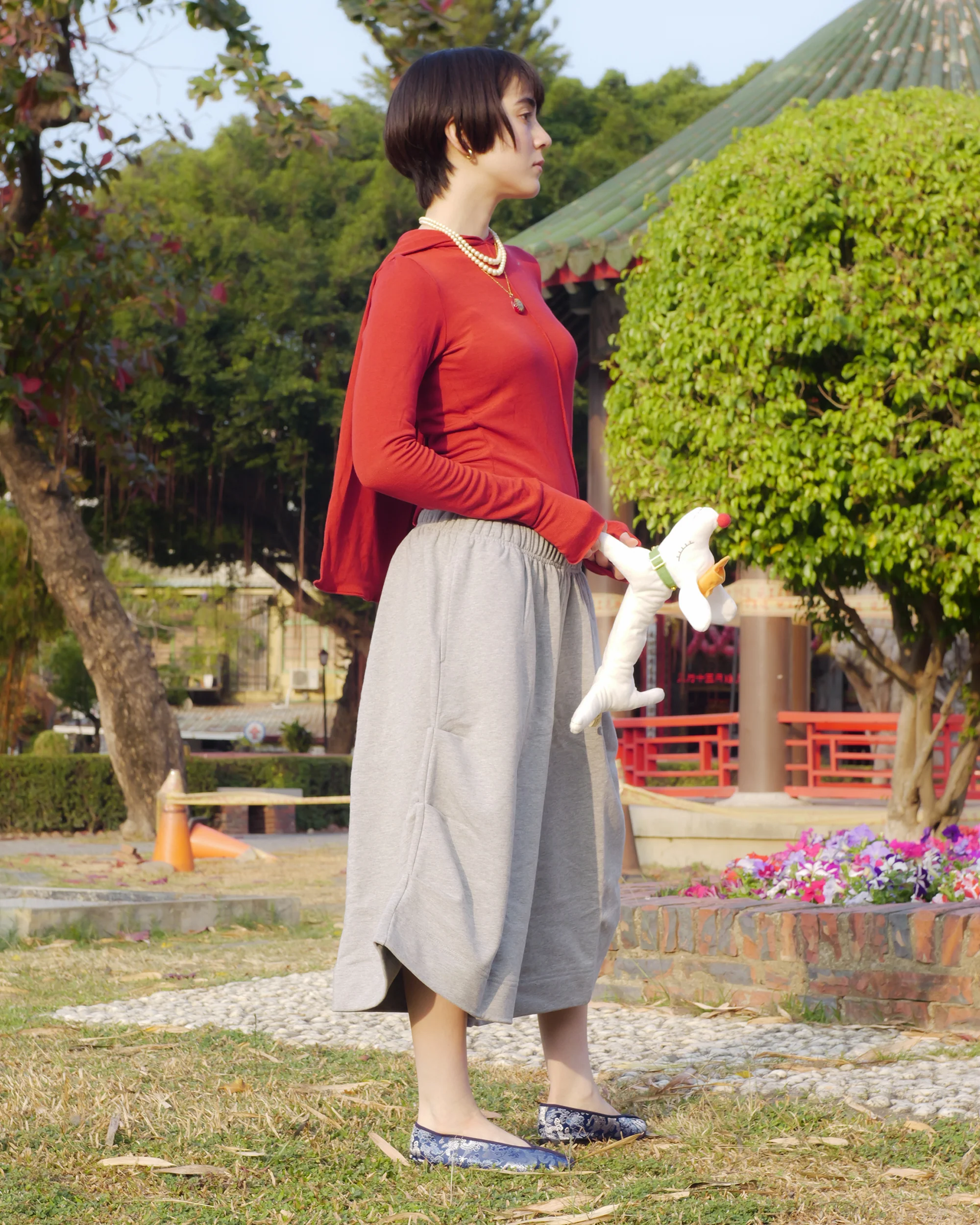 Goro Kenji Shorts in Grey Marle - Image 12