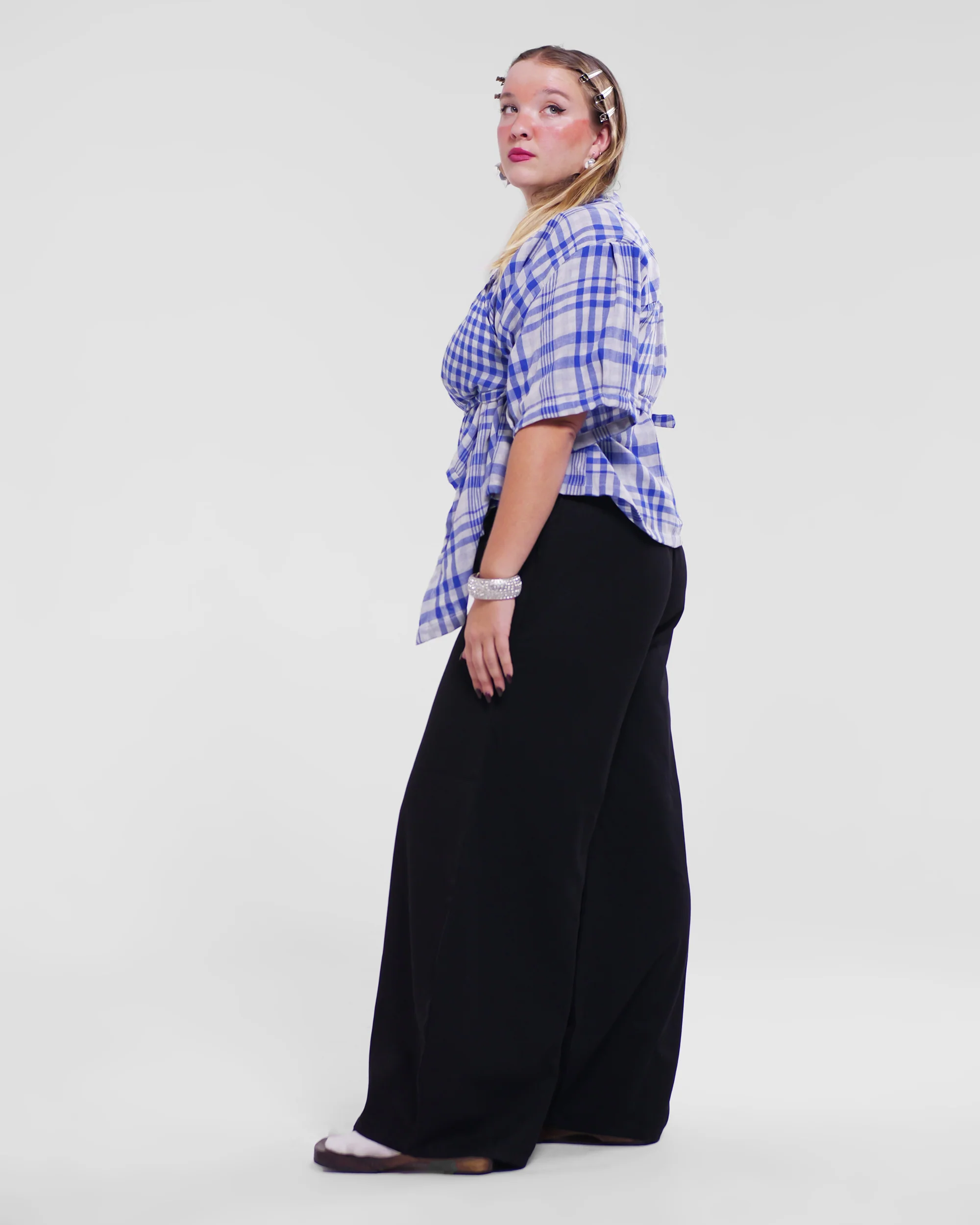 Asymmetrical Wang Top in Blue - Image 13