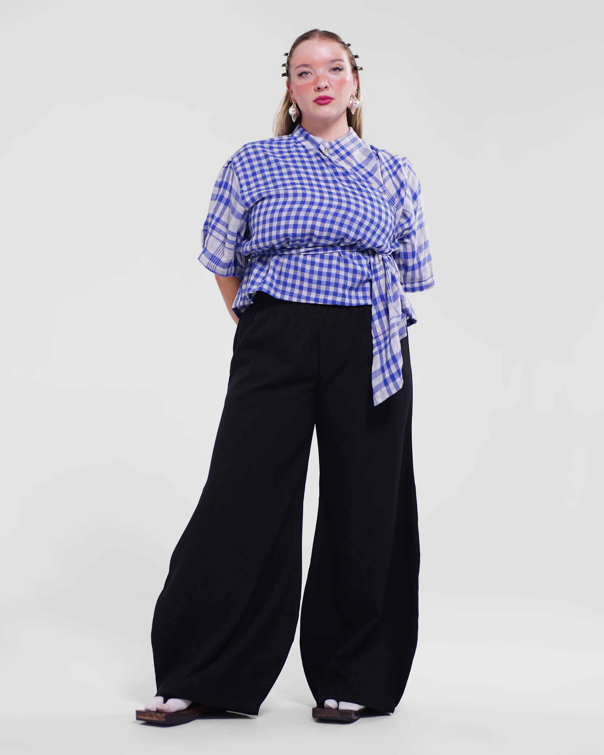 Asymmetrical Wang Top in Blue - Image 4