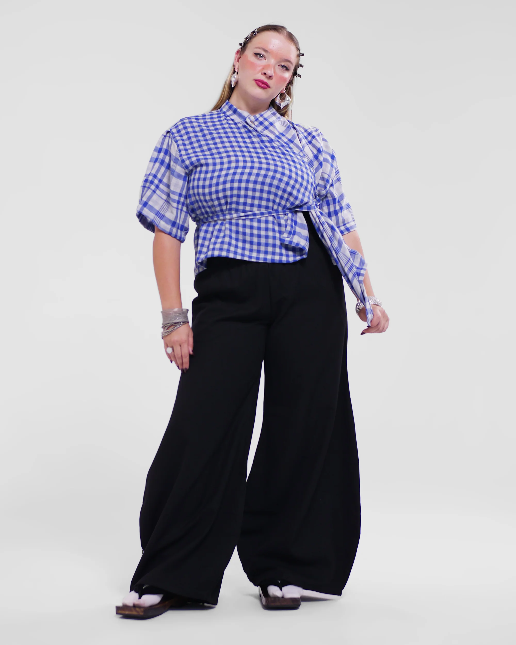 Asymmetrical Wang Top in Blue - Image 9