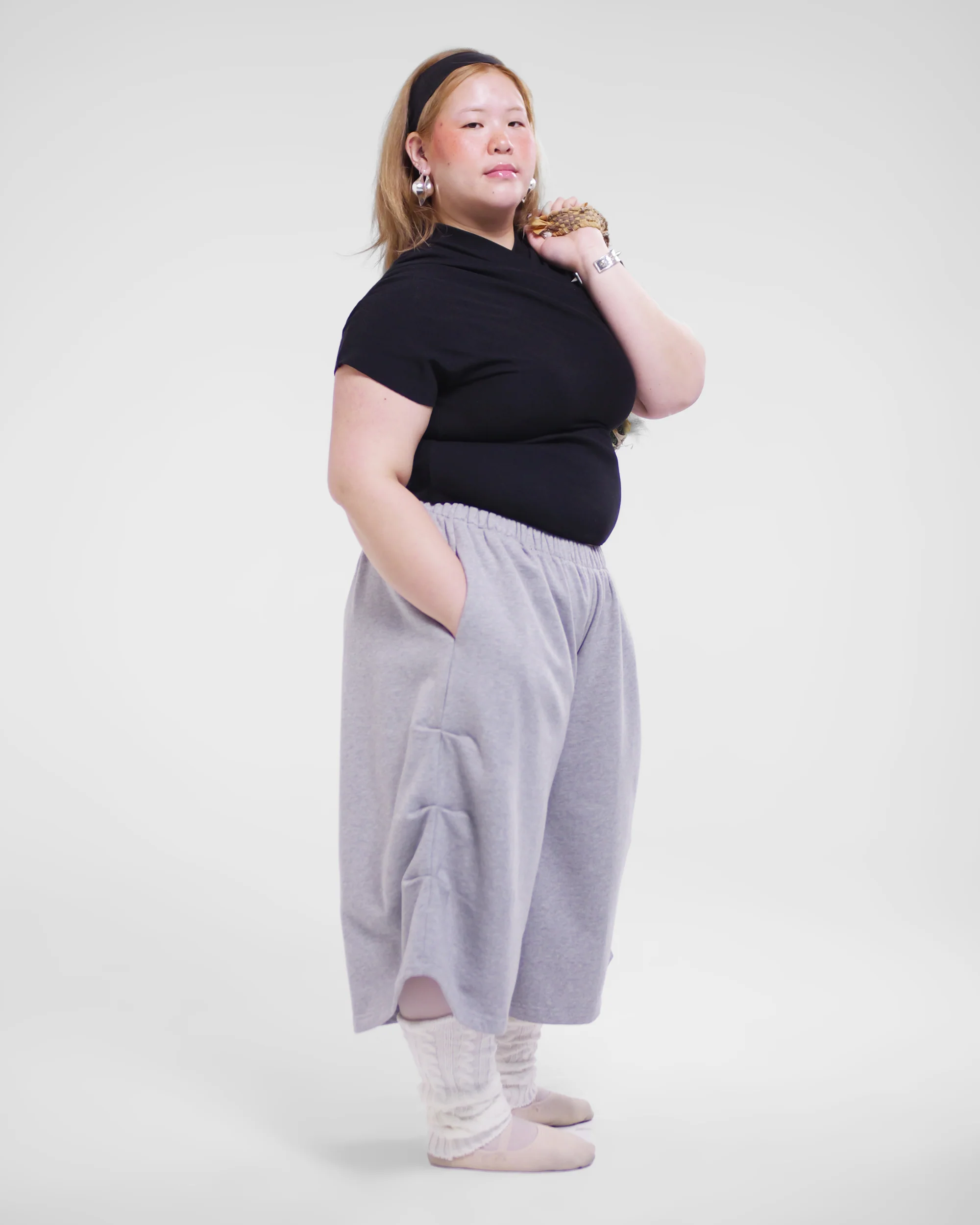 Goro Kenji Shorts in Grey Marle - Image 17