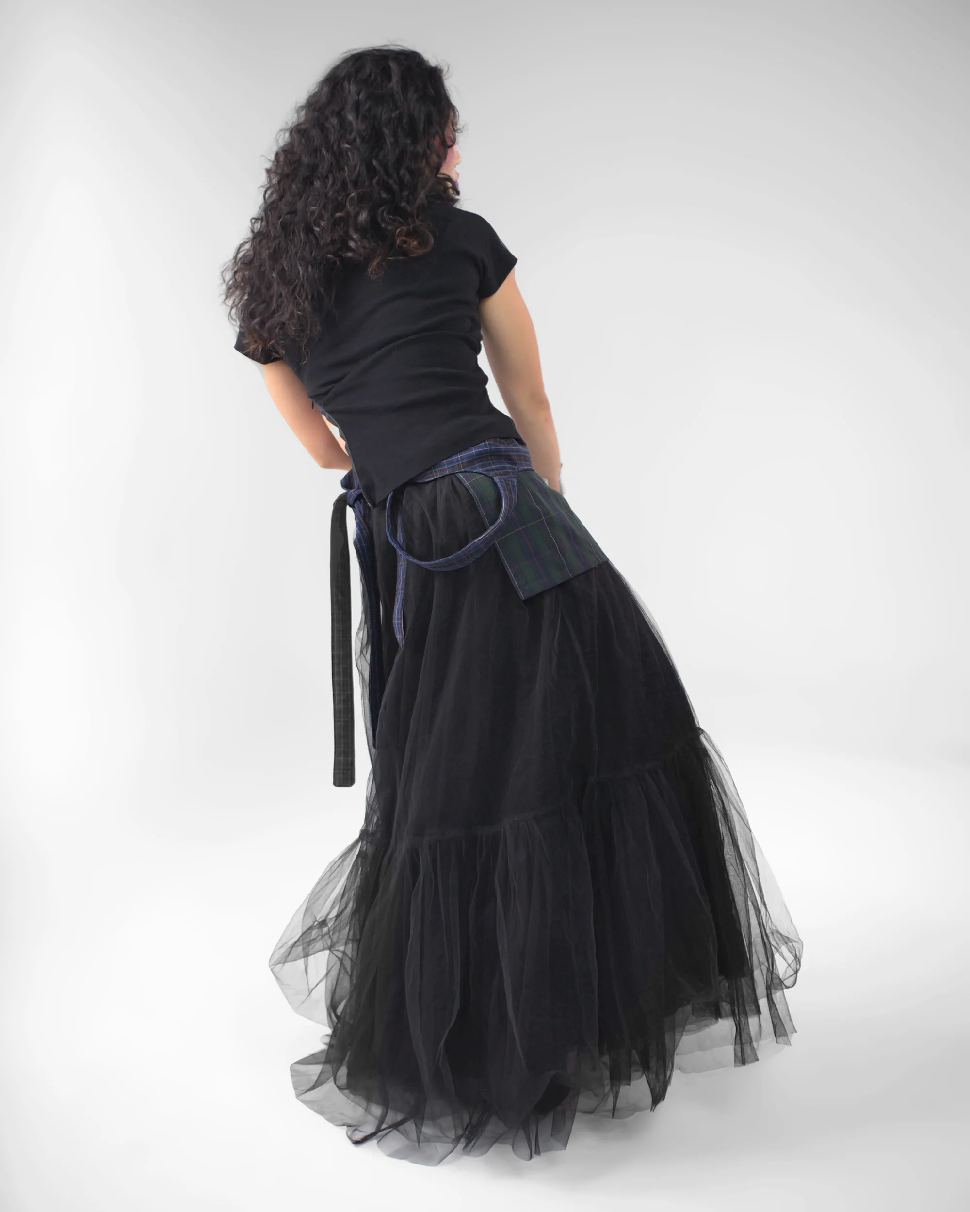 Kimono Ribbed Top in Black - Image 13
