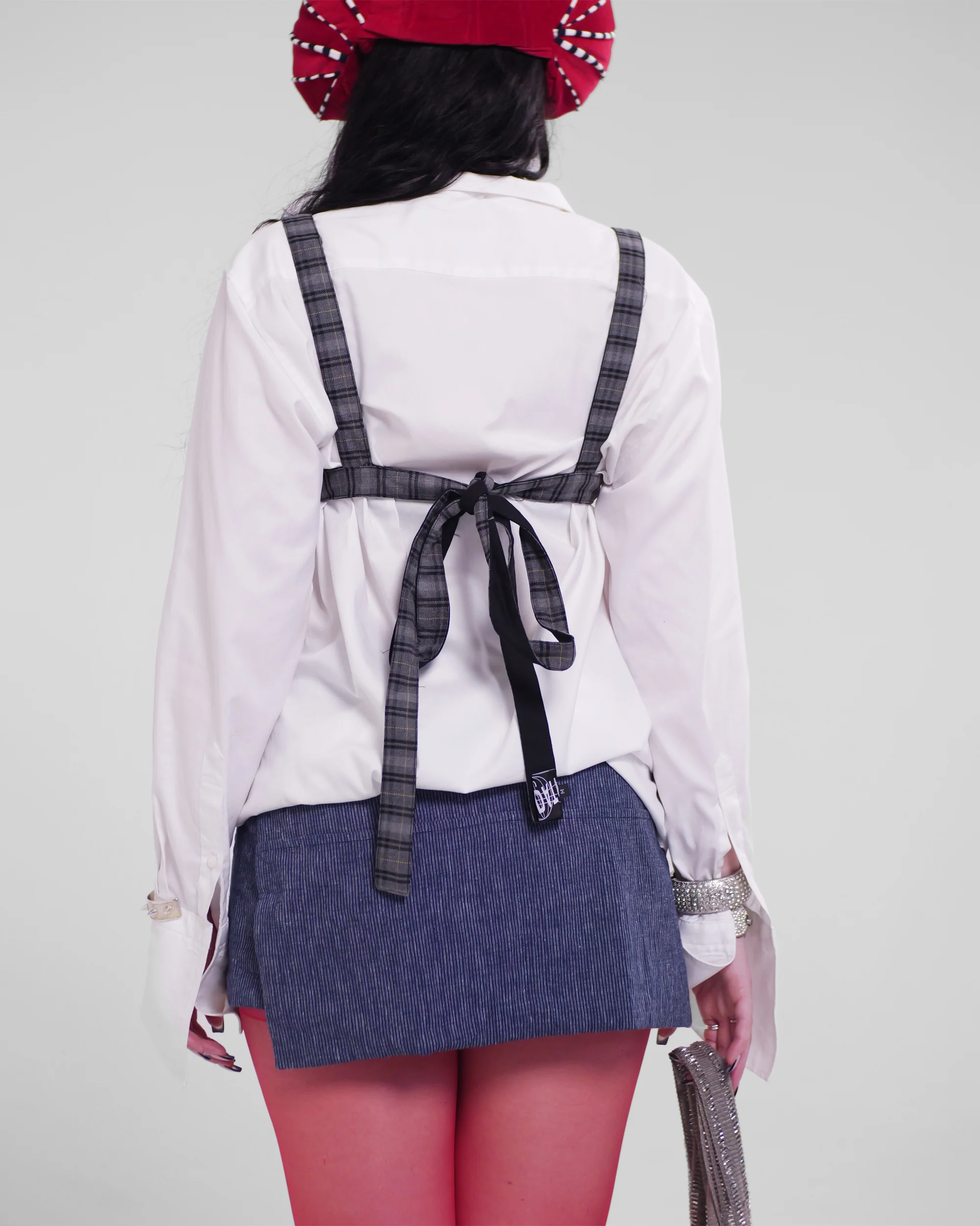 Hiro Apron in Hemp Pinstripe - Image 13